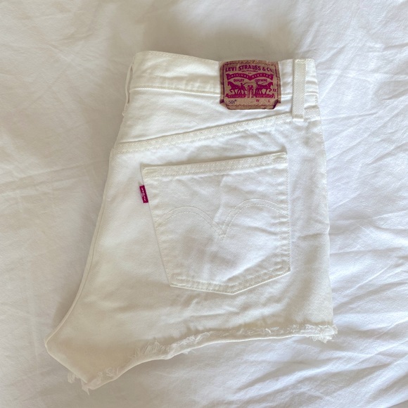 Levi's Pants - Levi’s White Denim Shorts
